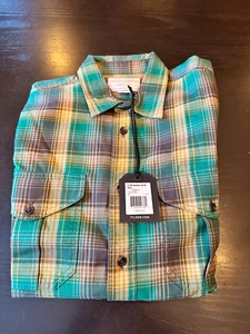 Filson Lightweight Alaskan Guide Shirt, YlwGrnGrPd, Med, Factory 1st, #20266730 - Picture 1 of 5