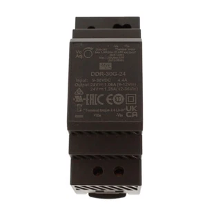MEAN WELL DDR-30G-24 30W Din Rail DC/DC Convertitore O/P +24V1.25A - Solare! - Foto 1 di 7