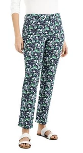 Charter Club Women's Lexington Geo-Print Straight Leg Jeans Intrepid Blue - Picture 1 of 4