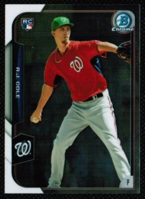 2015 Bowman Chrome A.J. Cole Rookie Washington Nationals #166 - Image 1 of 2