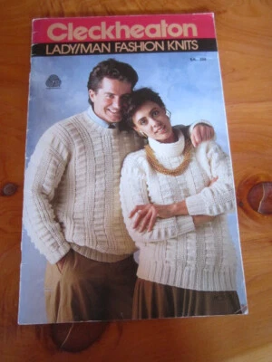 KNITTING PATTERN BOOK CLECKHEATON LADY/MAN FASHIONS NO. 399 GREAT **** MUST SEE - Image 1 of 2