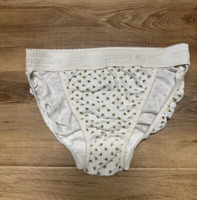 Vintage Victoria’s Secret Firma Logo Cintura Floral Corte Alto Rio Panty M Foto 1 de 4