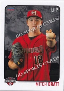 2024 Hickory Crawdads 1st Mitch Bratt RC Rookie Card Rangers CAN - Picture 1 of 1