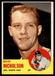 1963 Topps Dave Nicholson Chicago White Sox #234 - Picture 1 of 2