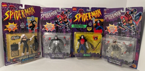 1995-1996 Spider-Man Stealth Venom-Morbius-Stealth Venom-Black Cat New Cover