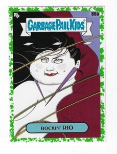 2020 GARBAGE PAIL KIDS 35th ANNIVERSARY ROCKIN RIO BOOGER GREEN STICKER CARD 86a