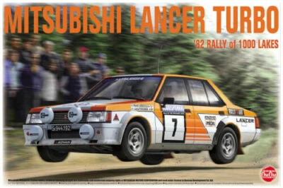 NUNU HOBBY MODEL 1:24 KIT AUTO MITSUBISHI LANCER TURBO 1982   ART PN24018 - Immagine 1 di 2