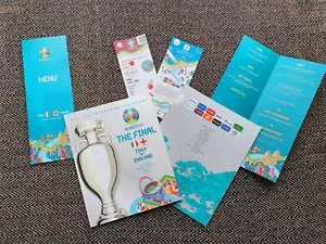 England v Italy Euro 2020 FlNAL Programme + VIP MENU + REPLICA TlCKET 11/7/ 21!! - Picture 1 of 1
