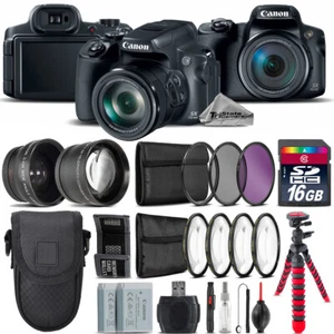 Canon PowerShot SX70 HS Camera + 7 PC Filter Kit + Extra Battery - 16GB Bundle - Picture 1 of 1