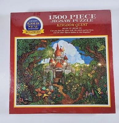 Rompecabezas de 1500 piezas Kingdom Quest de colección Bits & Pieces NUEVO SELLADO 1995 Foto 1 de 3