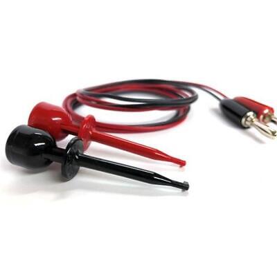 (2 Lot) E-Z Mini Hook To Banana Plug Test Leads Set RED BLACK 12  Long BX1W • 13.95$