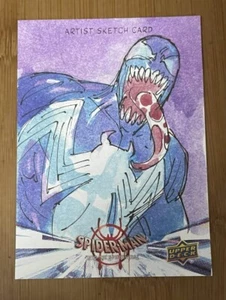 Marvel Spider-Man: Into Spider-Verse Venom 2022 boceto 1/1 de Felix Morales GG - Imagen 1 de 2