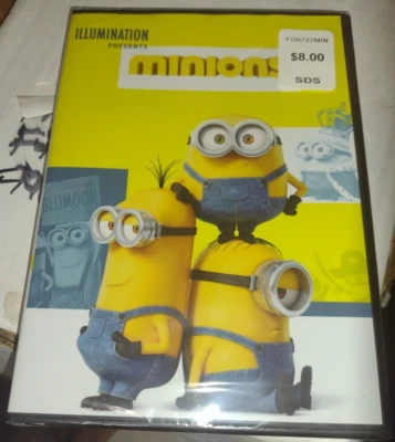 MINIONS  DVD MOVIE ILLUMINATION  DESPECIBLE ME GRU KEVIN STUART BOB NEW - Image 1 of 2