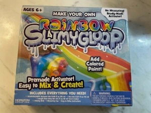 NUEVO Rainbow SlimyGloop Haz Tu Propio Slime Niños Kit de Artesanía Juguete Color Goop Maker - Imagen 1 de 4