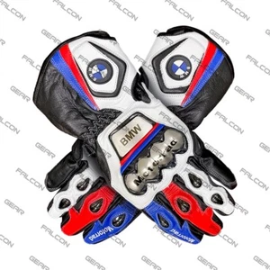 BMW Motorrad  Leather Motorcycle Racing Gloves | BMW Gloves All  Sizes Available - Bild 1 von 6