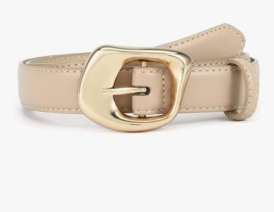 Cinto feminino com fivela dourada tamanho G cinto. Guia de tamanhos em fotos - Imagem 1 de 4