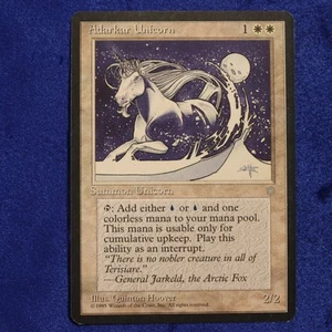 Magic The Gathering Ice Age: Adarkar Unicorn 1995 Magic The Gathering (MTG03) Quinton Hoover - Imagen 1 de 2