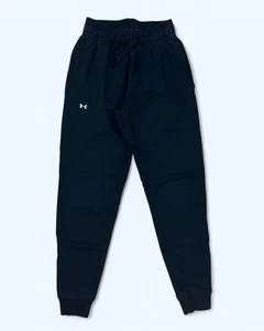 Under Armour Pants Mens XS Black Rival Fleece Joggers Sweatpants Gym - Picture 1 of 5