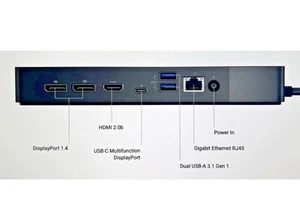 Dell WD19DCS Docking Station K20A001 with USB-C Connector Cable No PSU - Photo 1/4