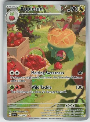 Pokemon Appletun - 211/191 SV08: Surging Sparks Illustration Rare NM - Image 1 of 2