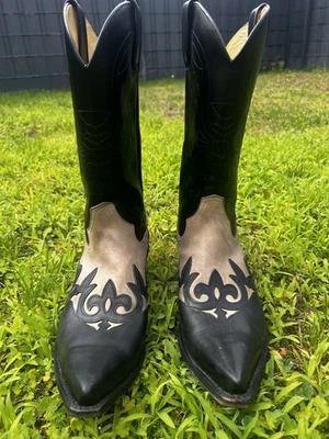Stivali cowboy Tony Mora 42 • fatti a mano • pelle bicolore • usati pochissimo 🤠 - Immagine 1 di 4