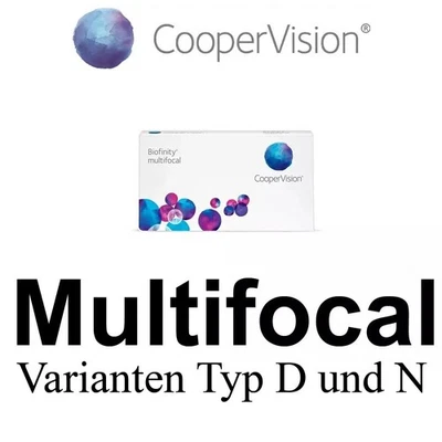 Biofinity Multifocal 6er-Pack - Monatslinse von Cooper  (-Werte) Typ D oder  N - Bild 1 von 4