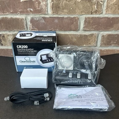 Clear Sounds CR200 Anillo Telefónico Amplificado y Alerta Intermitente Brillante Abierto Nuevo Foto 1 de 4