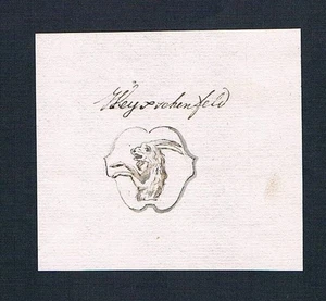 18. Jh. Waischenfeld manuscrito manuscrito escudo manuscrito coat of arm 121612 - Imagen 1 de 1