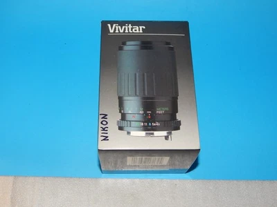 Vivitar 70-210mm Lens f4.5-f5.6 Macro 1:4x N/AI-S for Nikon FE in Box w/ papers - Image 1 of 4