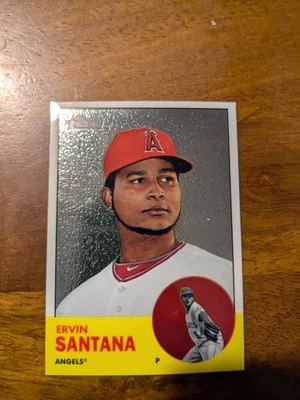 2012 Topps Heritage #HP68 Ervin Santana Chrome #/1963 - Image 1 of 2