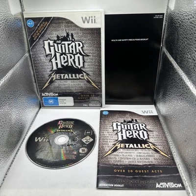 Guitar Hero: Metallica • Nintendo Wii Game + Manual (2009) PAL AUS • Complete - Image 1 of 4