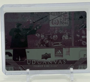 2023-24 Upper Deck Series 2 Canvas Printing Plate Magenta #C155 Evander Kane 1/1 - Picture 1 of 3