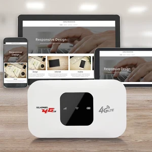 Unlocked 4G LTE WiFi Router, 150Mbps Portable MiFi with SIM Slot, 3000mAh - Picture 1 of 7
