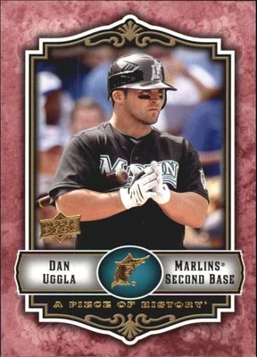 2009 UD A Piece of History Red #37 Dan Uggla - BB - Image 1 of 2