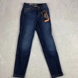 NWT Icon MH 1000 Riding Jeans Womens Size 2 Blue Cordura Denim D30 Padded - Picture 1 of 15