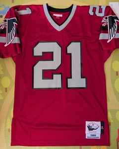 100% Authentic MITCHELL & NESS 1989 Atlanta Falcons Deion Sanders JERSEY 40 M 🏈 - Picture 1 of 3