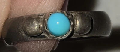 Vintage Sterling Turquoise Ring. Signed. - Image 1 of 4
