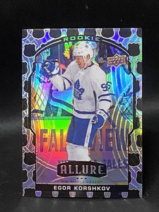 Egor Korshkov 2020-21 Upper Deck Allure 05 NHL Shield Rookie Card 85 Maple Leafs