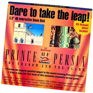 Broderbund Prince of Persia 2 - The Shadow & The Flame Disco DEMO, Juego de Computadora - Imagen 1 de 4