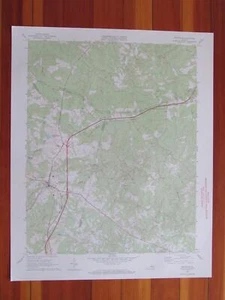 Keysville Virginia 1972 Original Vintage USGS Topo Karte - Bild 1 von 1