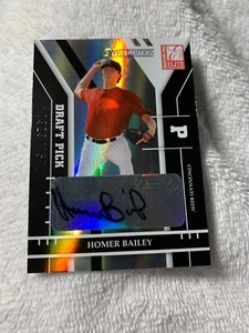 Homer Bailey 2004 Donruss Elite Extra Edition #287 RC Auto /1571 Cincinnati REDS - Picture 1 of 4