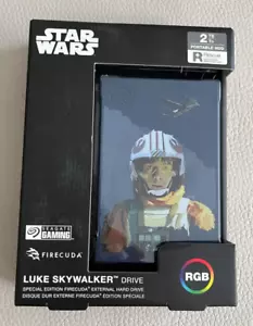 Seagate x Starwars Luke Skywalker FireCuda 2TB USB 3.0 Portable Hard Drive - Picture 1 of 5