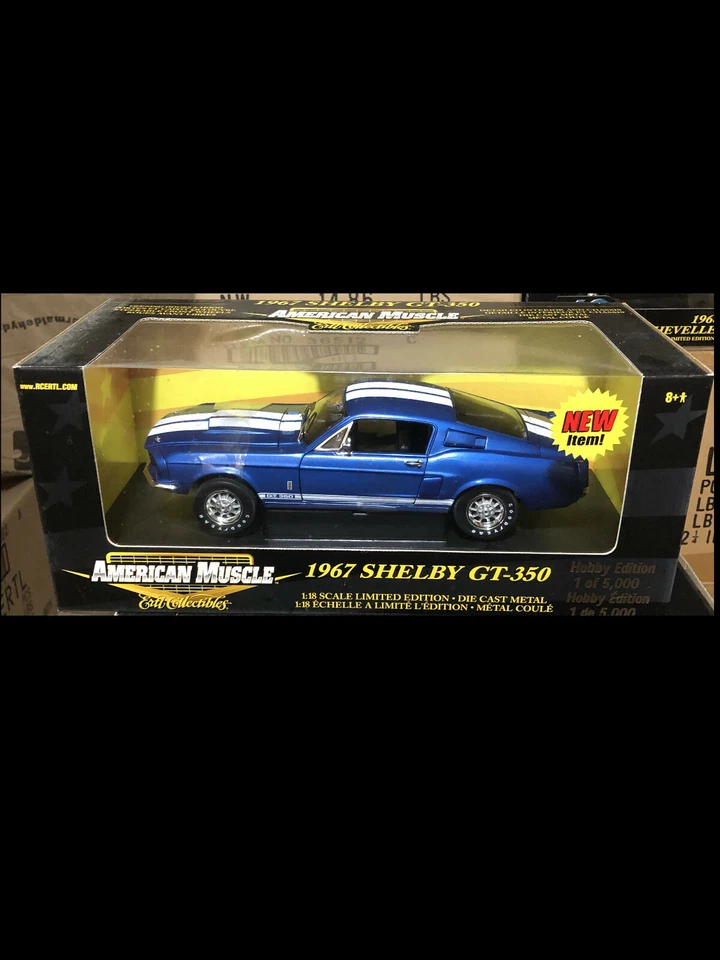 Mustang Shelby GT350 1967 azul 1:18 Ertl American Muscle 33275 Foto 1 de 2