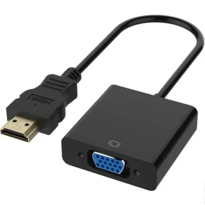 STRAßE TECH Adaptateur de Câble HDMI vers VGA - Convertisseur Mâle vers Femelle - 1080p HD