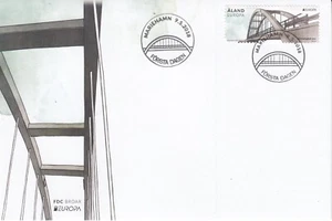 Aland Finland.2018 EUROPA CEPT.Bridges. FDC - Picture 1 of 1