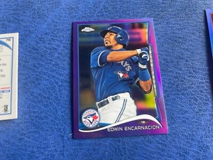 TOPPS CHROME PURPLE REFRACTOR BASEBALL 2014 TORONTO BLUE JAYS ENCARNACION 35 - Picture 1 of 2