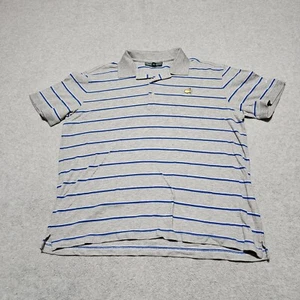 Masters Collection Poloshirt Herren XL grau gestreift Pima Baumwolle Stretch Golf - Bild 1 von 12