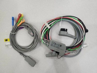 ZOLL X SERIES PROPAQ MD 4-WIRE TRUNK CABLE W/6-WIRE V-LEAD 12-LEAD ECG CABLE - Image 1 of 4