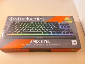 SteelSeries Apex 3 TKL Water Resistant Gaming Keyboard - Black - Picture 1 of 5