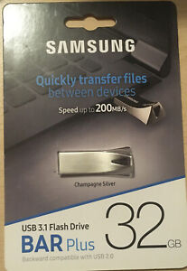 Samsung BAR Plus 32GB USB 3.1 Flash Drive NEW SEALED